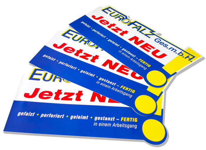 Eurofalz - Falzungen, Kleinfalzungen, Schneiden und Konturenstanzen